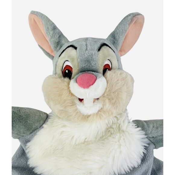 RARE Disney Thumper Gray Satin Edge Lovey Baby Blanket Bambi Rabbit Nursery HTF - Picture 3 of 6